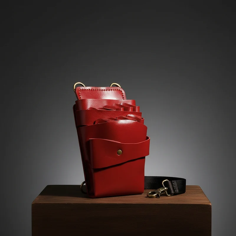 Fondina Juntetsu Signature Red | Design professionale a 7 tasche