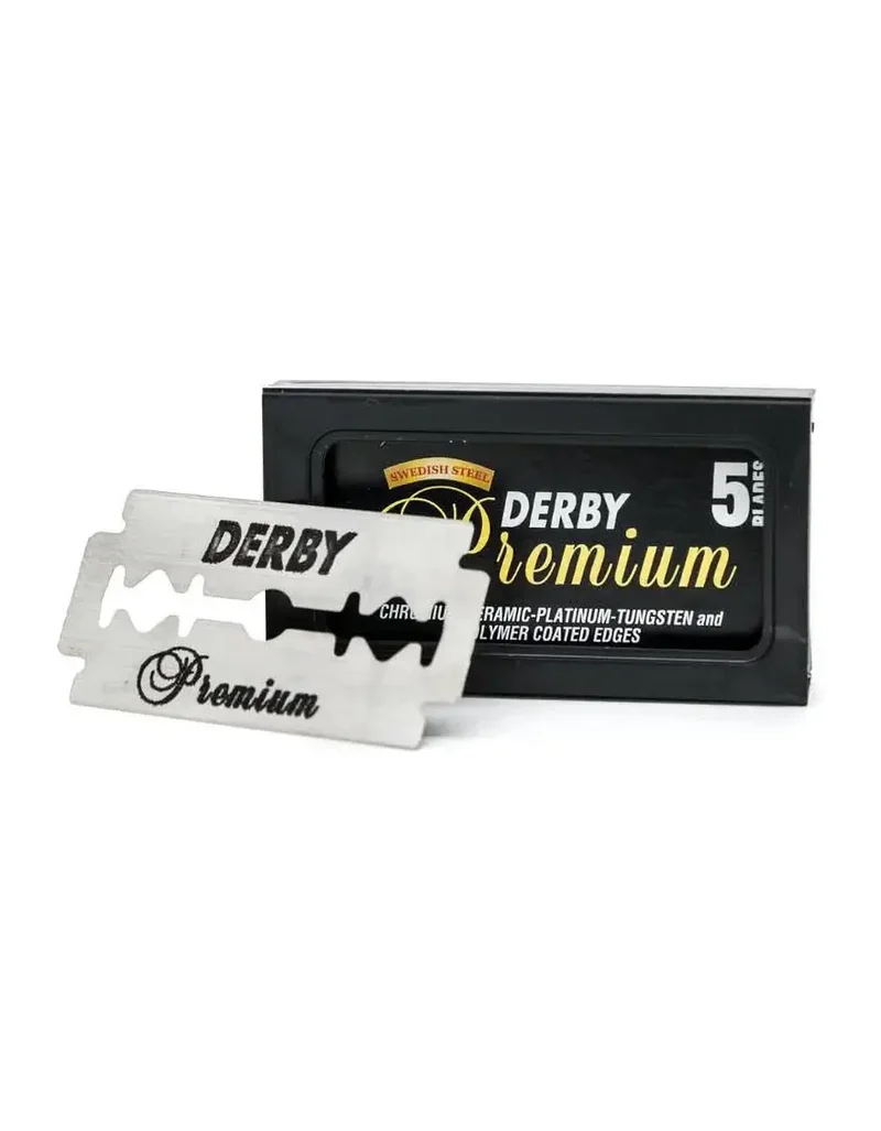 土耳其 Derby Extra 新款 黑標 premium 白金/ 陶瓷 雙塗層 硬度強化 滑順感提升 (5片 / 100片)