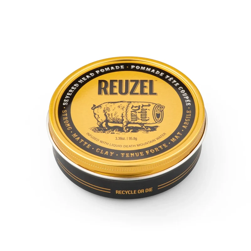 Reuzel x Liquid Death Severed Head Pomade 超強啞色髮泥 3.38OZ