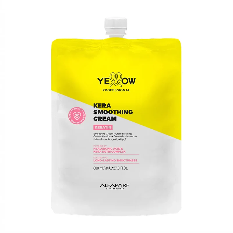 Yellow Alafapark Keratin Liss Smoothing Cream 800ML