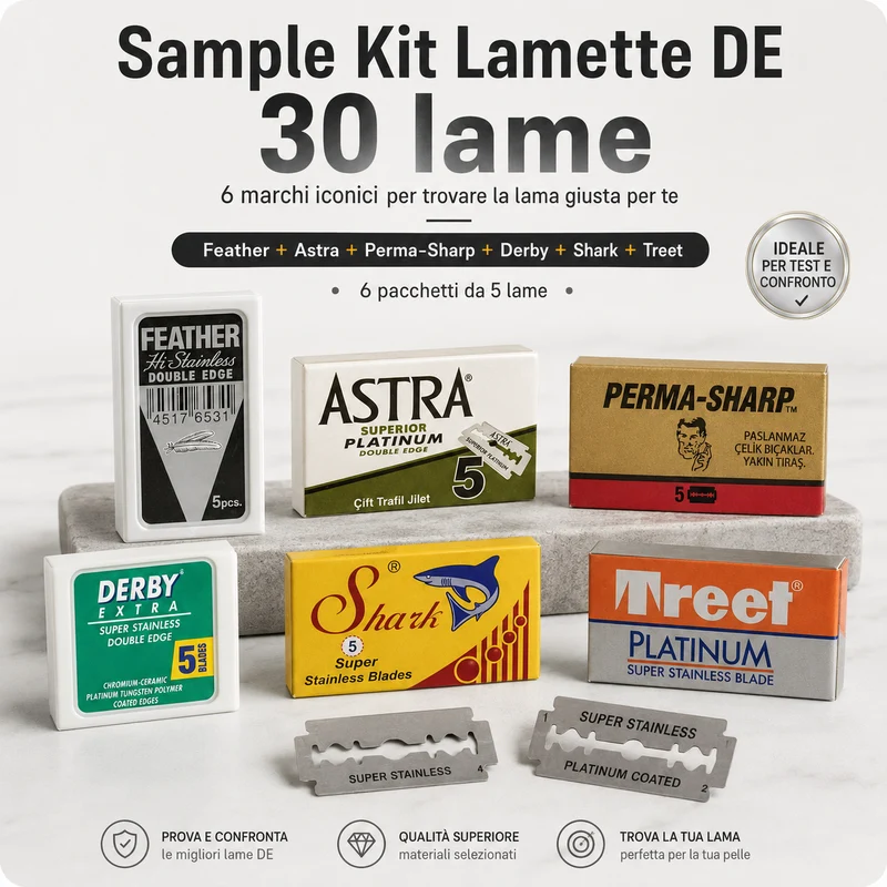 Sample Kit Lamette DE – 30 lame