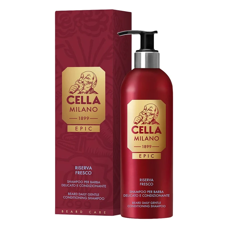 Shampoo Barba Delicato e Condizionante Riserva Fresco Cella 175 ml.