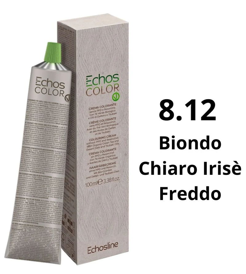 Echosline Echos Color Tintura 8.12 Biondo Chiaro Irisè Freddo
