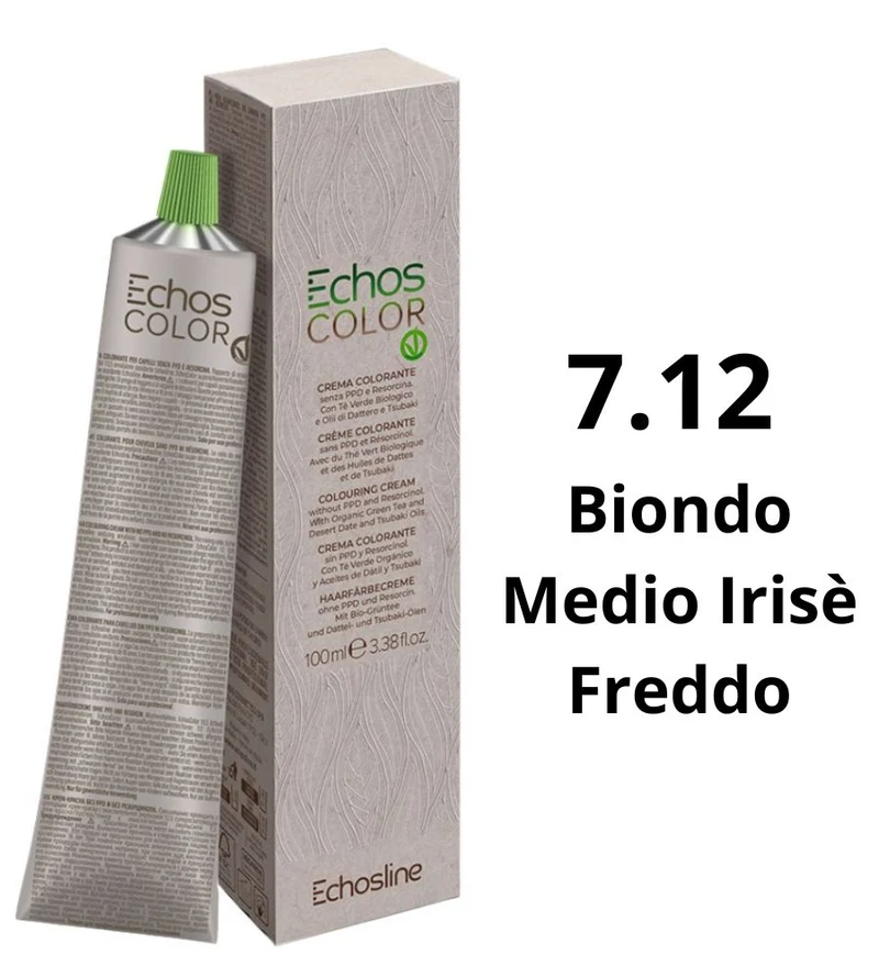 Echosline Echos Color Tintura 7.12 Biondo Medio Irisè Freddo