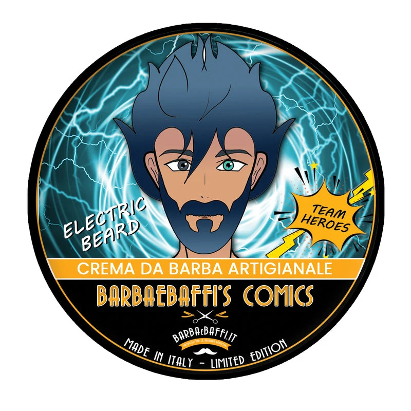 Crema da Barba Comics Heroes Electric Beard 150 ml