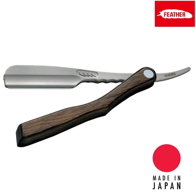 Feather Rasoio pieghevole in legno Japan Artist Club SS