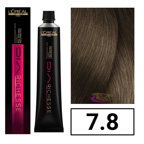 Diarichesse L'Oreal Professional tintura 50ml 7.8