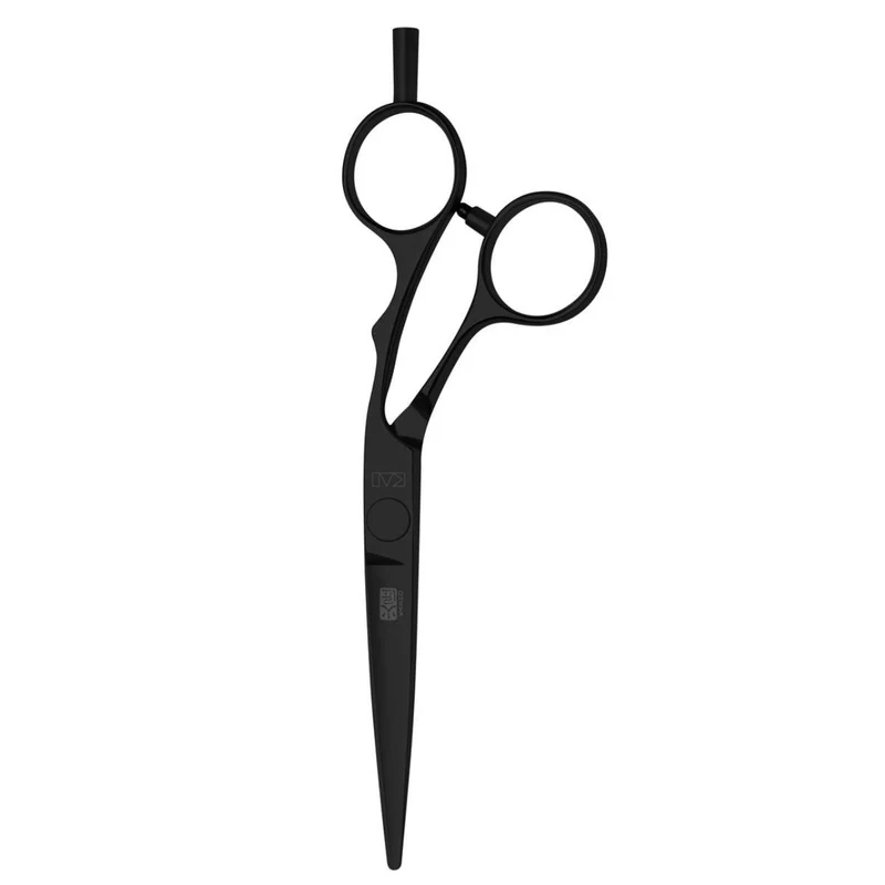 Kasho Offset argento: forbici da taglio per capelli NERE