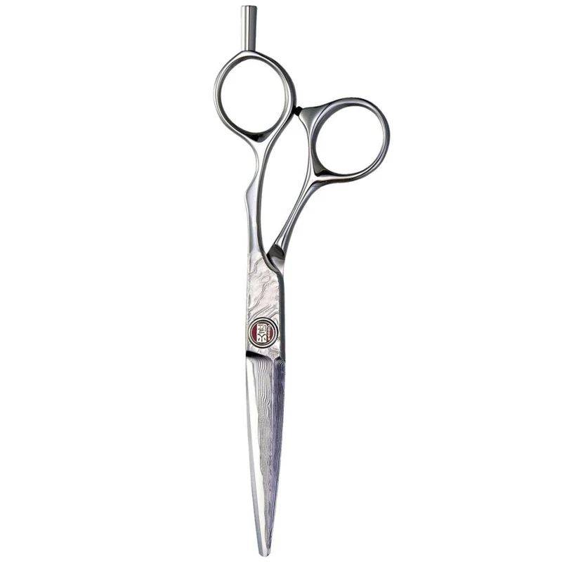 Kasho Forbici da taglio per capelli offset Damasco