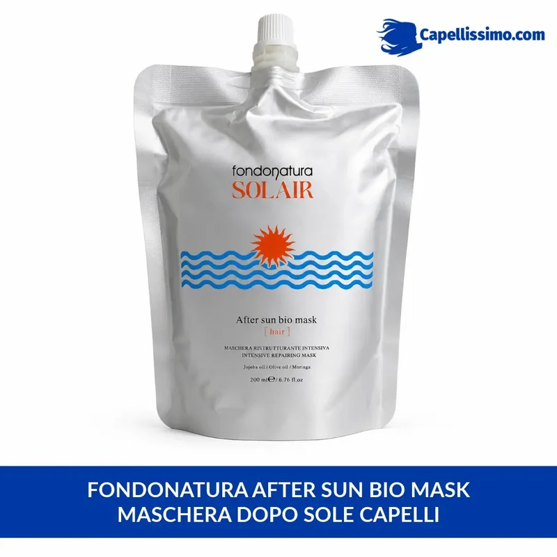 Fondonatura Solair After Sun Bio Mask, maschera doposole per capelli