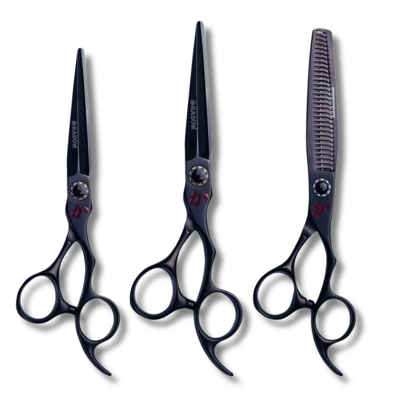 Kamisori Set MASTER per il taglio e l'assottigliamento dei capelli ombra
