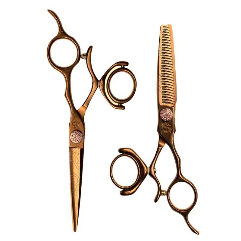 Kamisori Set di forbici da taglio per capelli a doppia rotazione Jewel III