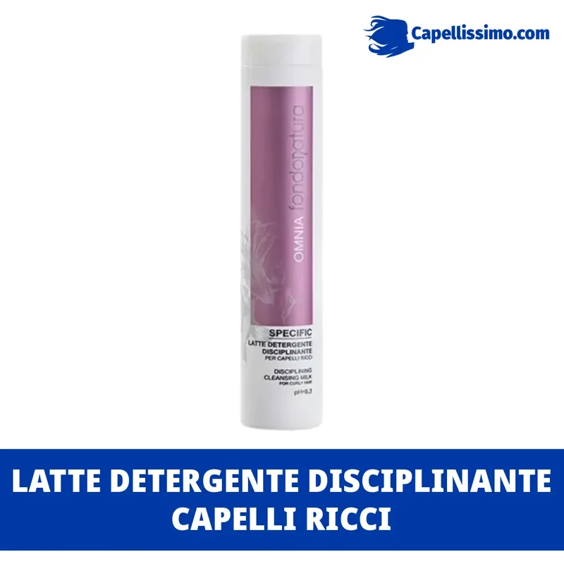 Fondonatura Latte Detergente Disciplinante. Shampoo per Capelli Ricci