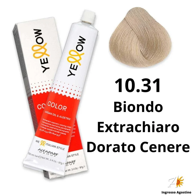 Tintura Yellow Alfaparf 100ml 10.31 Biondo Extrachiaro Dorato Cenere