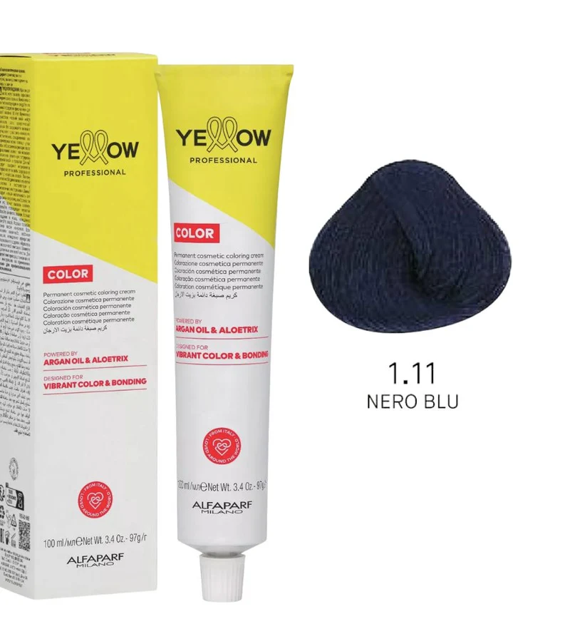 Tintura Yellow Alfaparf 100ml 1.11 Nero Blu