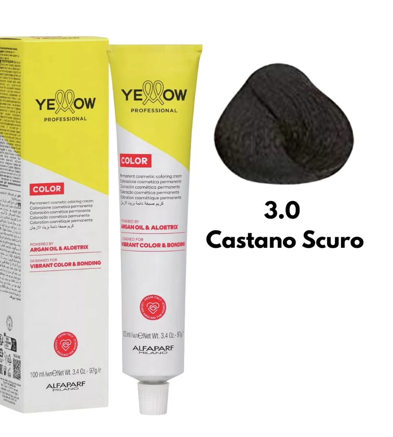Tintura Yellow Alfaparf 100ml 3 Castano Scuro