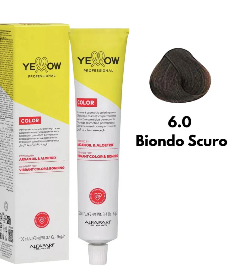 Tintura Yellow Alfaparf 100ml 6 Biondo Scuro