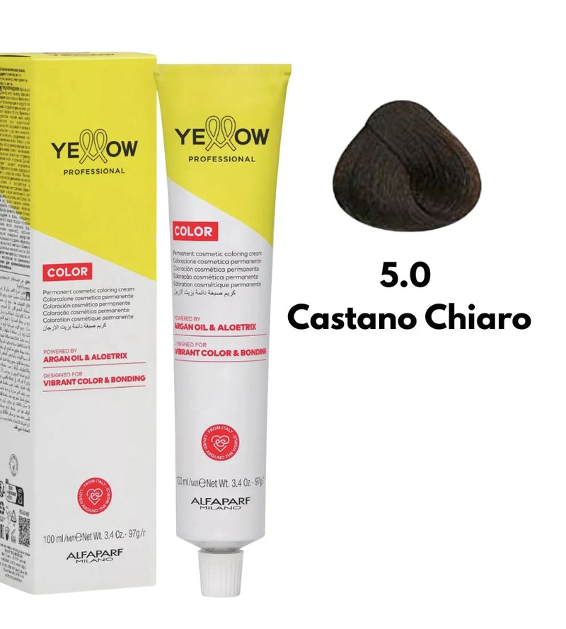 Tintura Yellow Alfaparf 100ml 5 Castano Chiaro