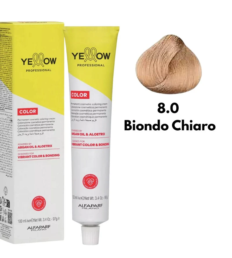 Tintura Yellow Alfaparf 100ml 8 Biondo Chiaro