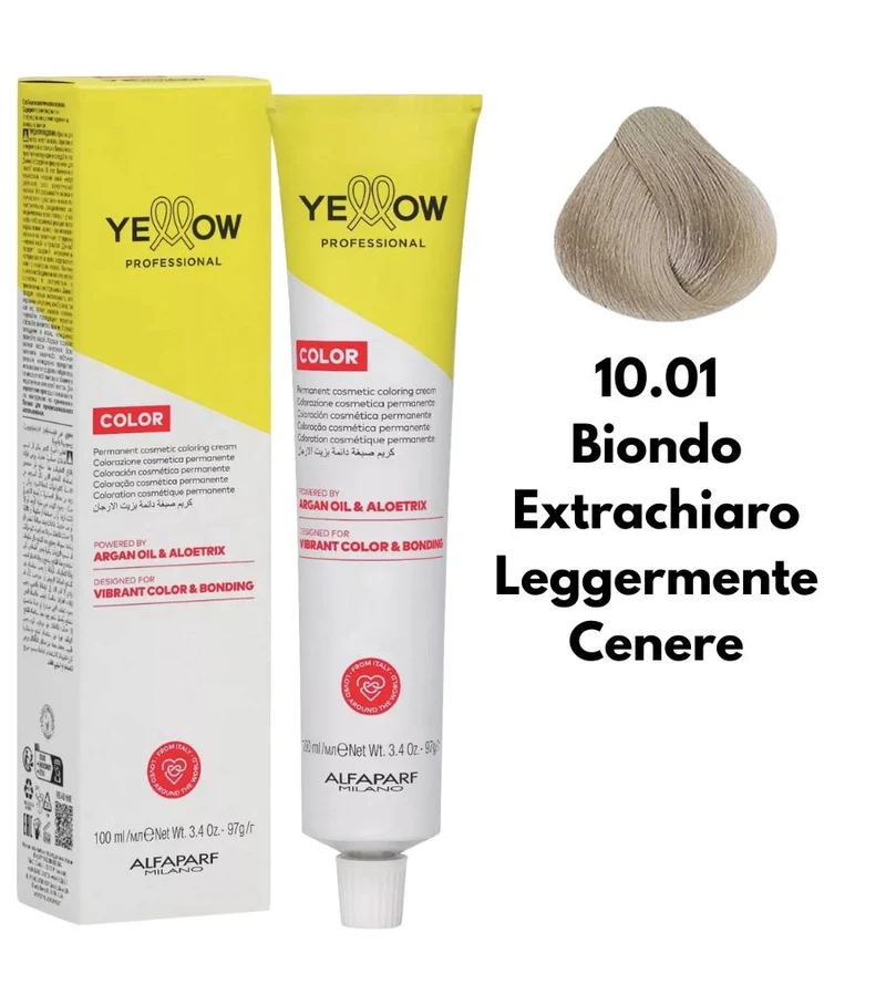 Tintura Yellow Alfaparf 100ml 10.01 Biondo Extrachiaro Leggermente Cenere