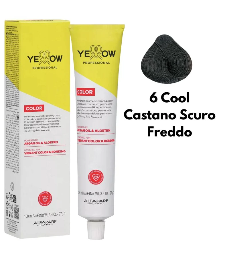 Tintura Yellow Alfaparf 100ml 6 Cool Biondo Scuro Freddo
