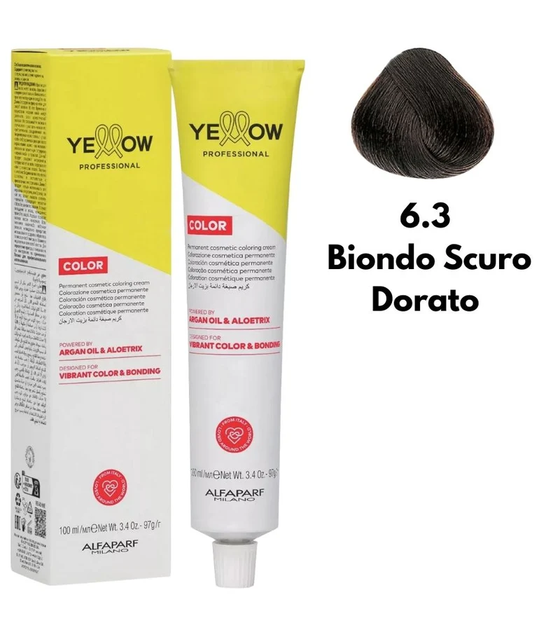 Tintura Yellow Alfaparf 100ml 6.3 Biondo Scuro Dorato