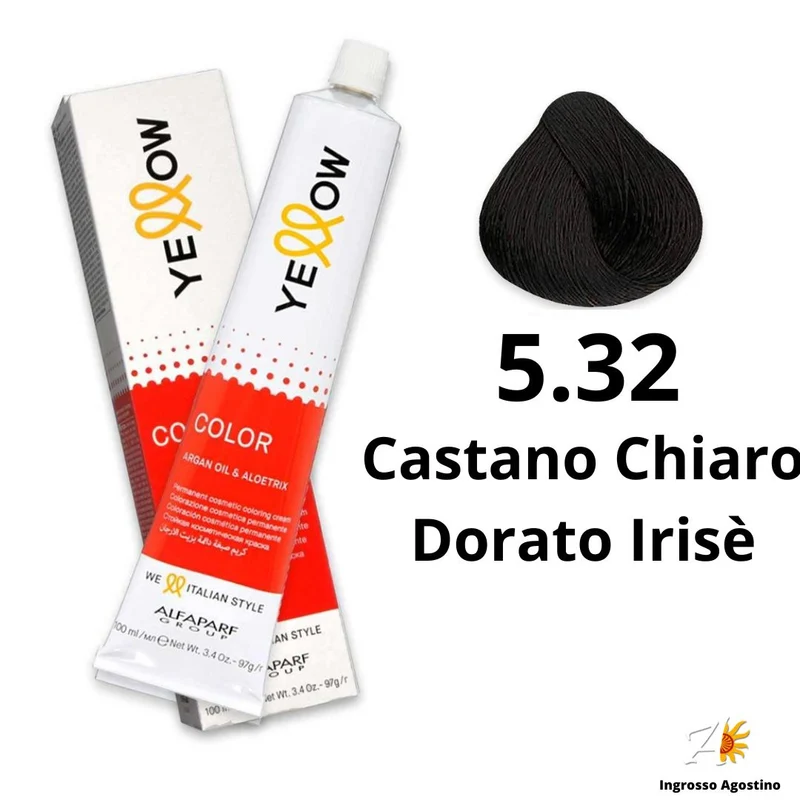 Tintura Yellow Alfaparf 100ml 5.32 Castano Chiaro Dorato Irisè