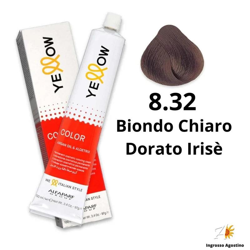 Tintura Yellow Alfaparf 100ml 8.32 Biondo Chiaro Dorato Irisè