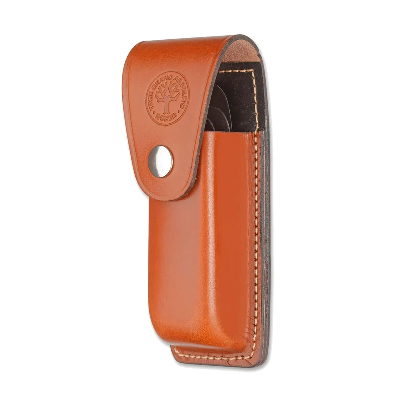 Astuccio per Rasoio di Sicurezza Leather Pouch Optima 090046 Boker