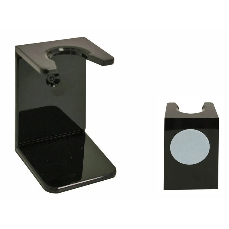 Muhle Supporto Pennello in Plastica Nero