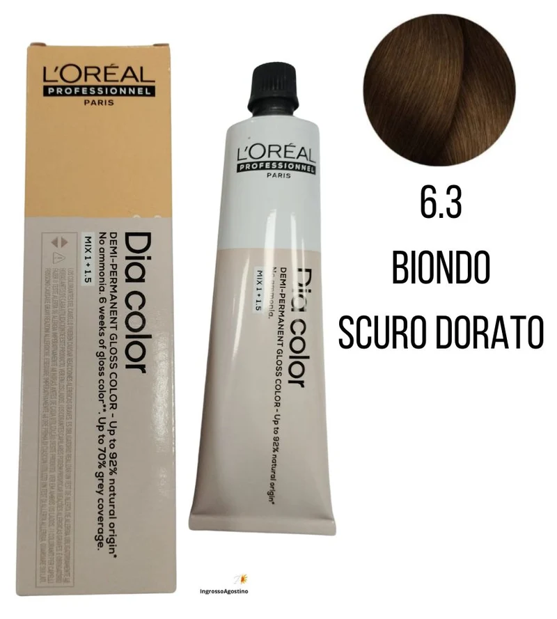 Tintura Diacolor L'Oreal 60ml 6.3 Biondo Scuro Dorato