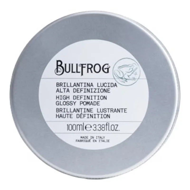 Brillantina Lucida Alta Definizione Vaso Alluminio Bullfrog 100 ml