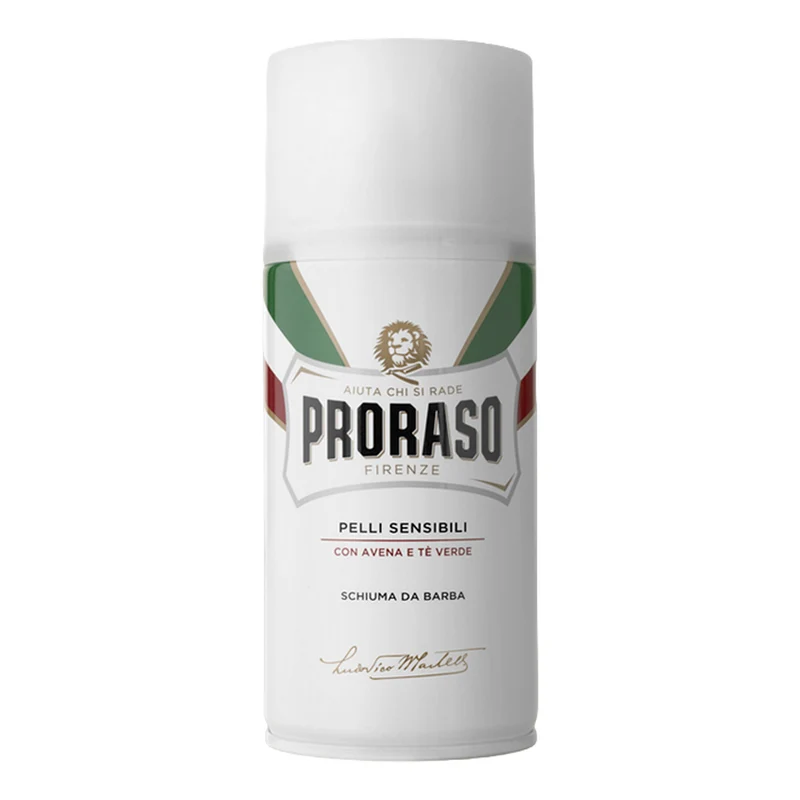 Schiuma da Barba Anti Irritazione Proraso Linea Bianca 300 ml.