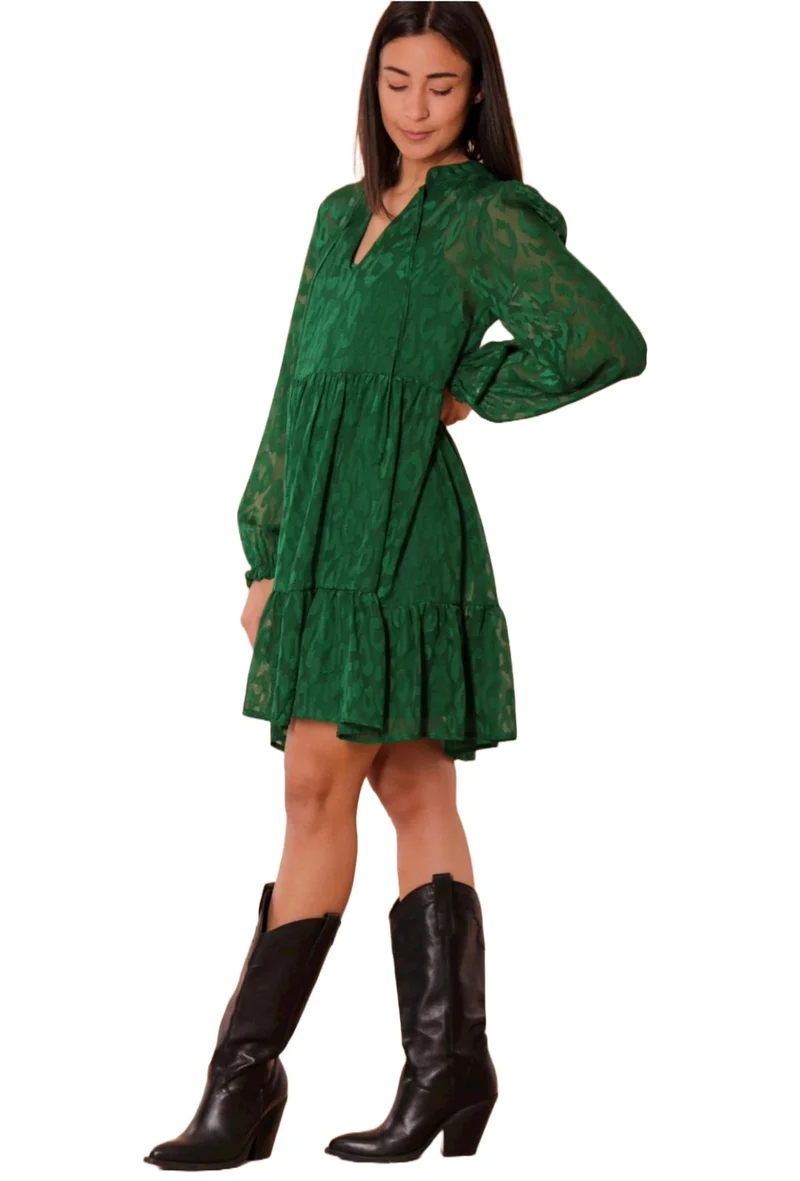 Mimì Muà Abito Tulle Verde Bandiera Taglia S