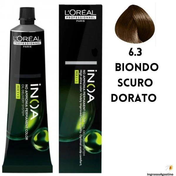 Inoa Tintura 60g L'Oreal 6.3 Biondo Scuro Dorato