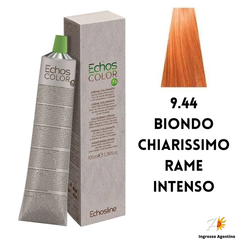 Echosline Echos Color Tintura 9.44 Biondo Chiarissimo Rame Intenso 100m