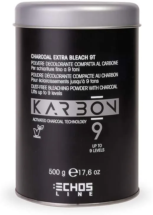 Echos Polvere Decolorante Compatta Karbon 9 Toni - 500 ml