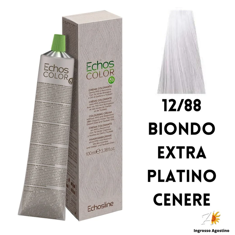 Echos Color Tintura Echosline 100ml 12/88 Biondo Extra Platino Cenere