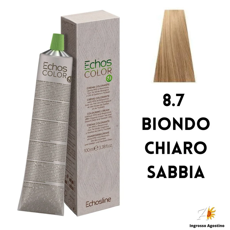 Echosline Echos Color Tintura 8.7 Biondo Chiaro Sabbia 100ml