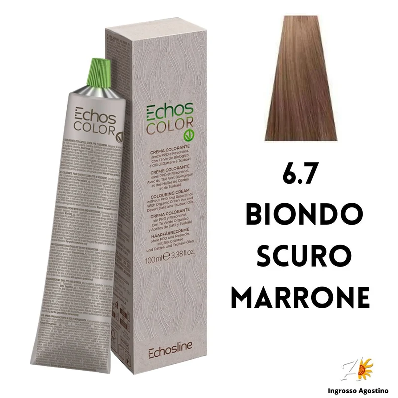 Echosline Echos Color Tintura 6.7 Biondo Scuro Marrone 100ml