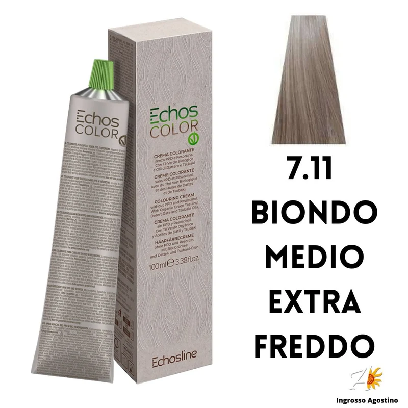 Echosline Echos Color Tintura 7.11 Biondo Medio Extra Freddo 100ml