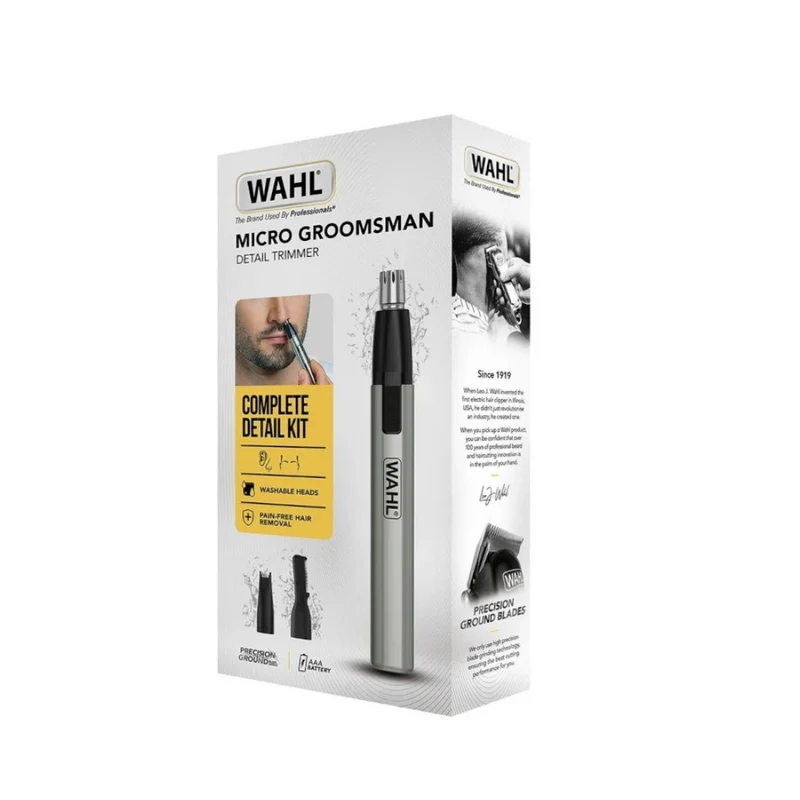 Wahl Micro Groomsman 3 in 1 – Rifinitore Naso, Orecchie e Sopracciglia