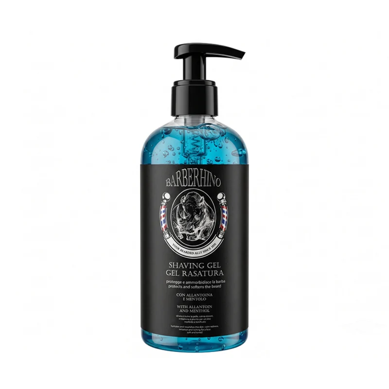 Barberhino Shaving Gel da Rasatura Celeste 500 ml