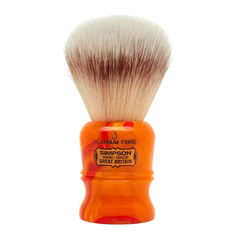 Pennello da Barba Simpsons Duke 3 Sintetico Platinum Sunspot Orange