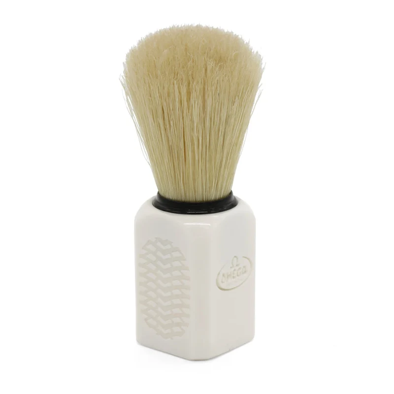 Pennello da Barba Omega Pro-Grip Bianco in Setola