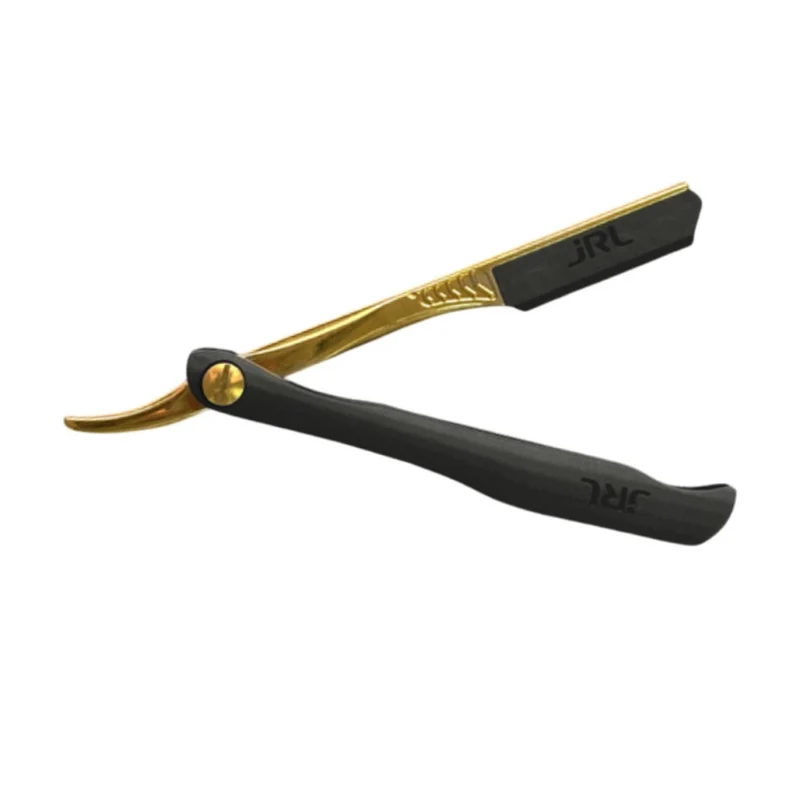 JRL Rasoio Manuale Mezza Lama Gold Black Magnetico – Shavette Professionale