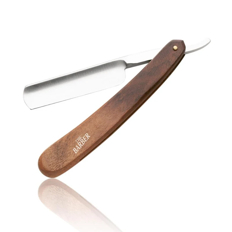The Barber Rasoio Professionale con Manico in Legno