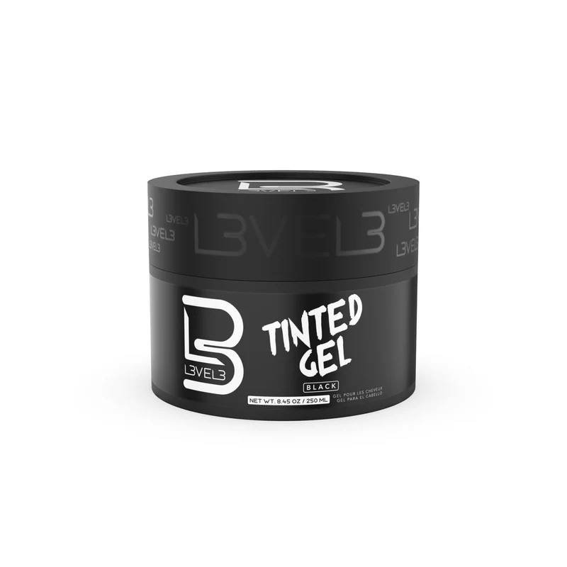 L3VEL3 Tinted Black Gel capelli 250ml