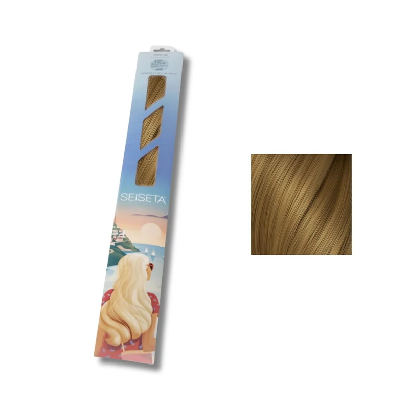 Seiseta Classic Extension Capelli 14 Biondo Chiaro Dorato 50/55 cm - Extension adesive per capelli