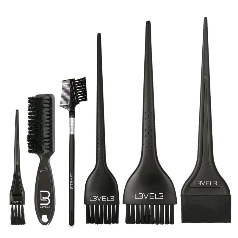 L3VEL3 Set Pennelli da Tinta 6 Pz